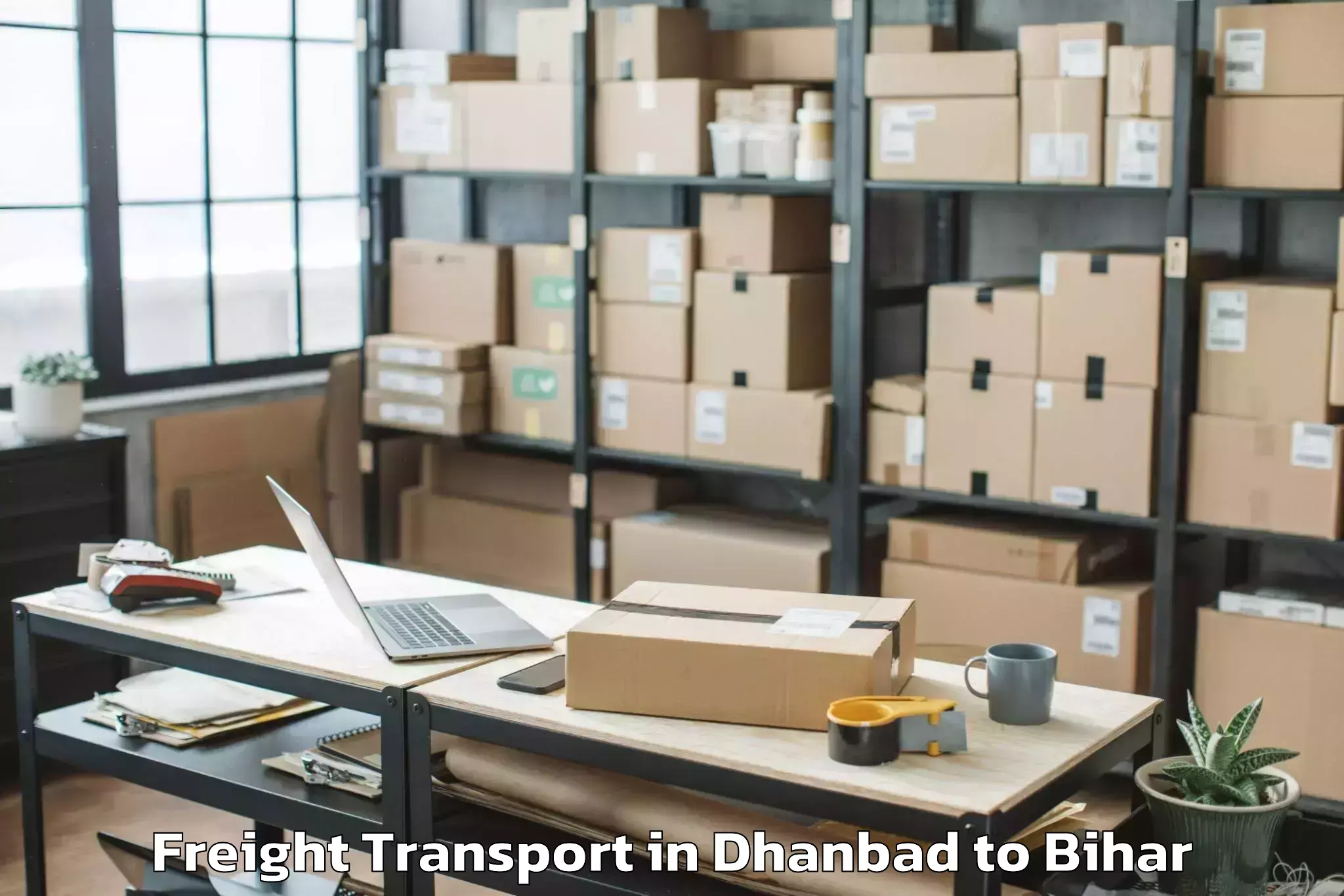 Book Dhanbad to Kusheshwar Asthan Freight Transport